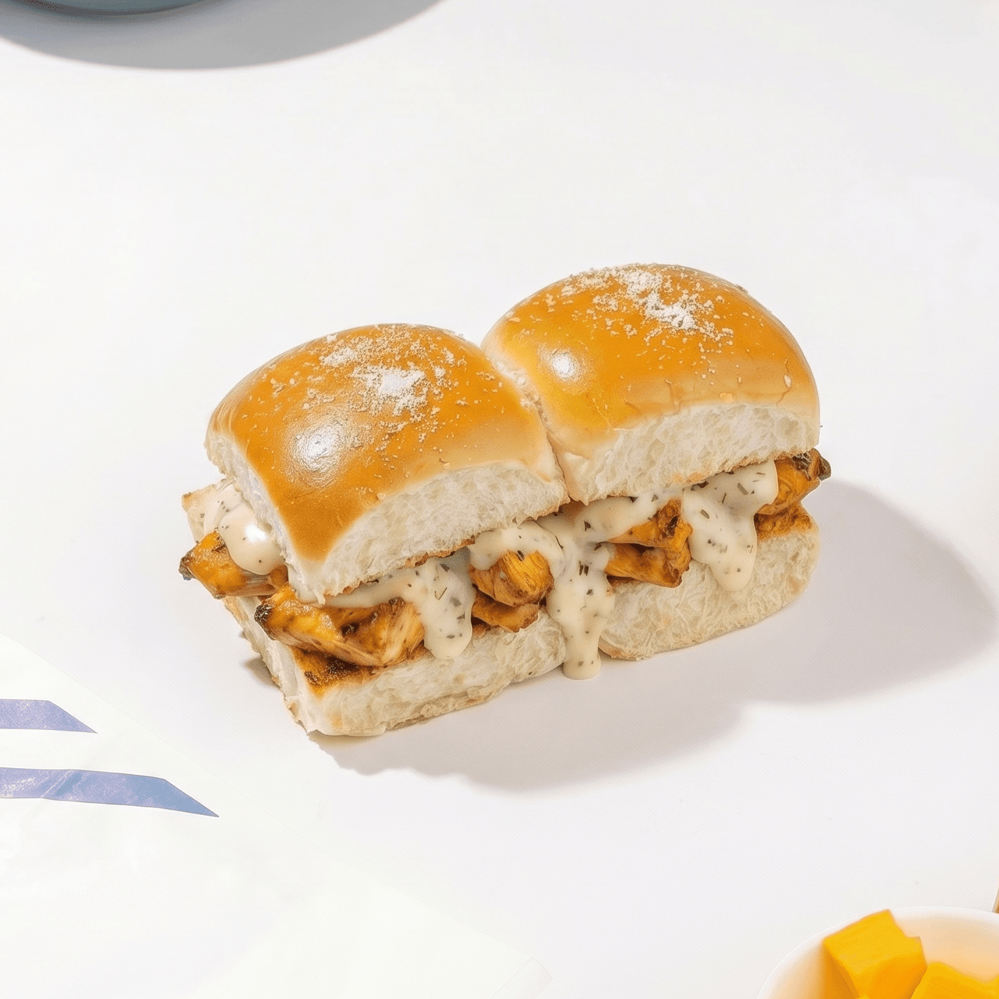 Garlic Parm Chicken Sliders
